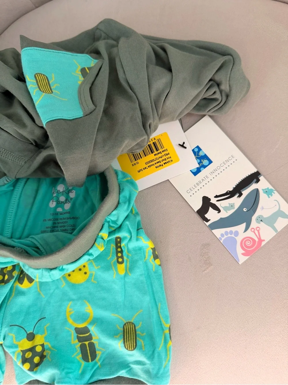 NWT KicKee Pants Print Short Sleeve Hoodie Tank and Shorts Matching Outfit